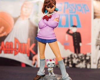 Figura Fan Art in resina dipinta a mano - Statua da collezione anime premium - Ispirata a Momo