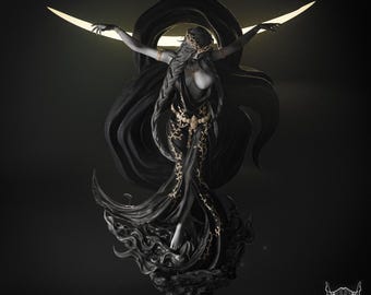 Regina Marika Elden Ring, statuetta dipinta a mano, statua della dea, oggetto da collezione Elden Ring, statuetta dark fantasy, regalo personalizzato per giocatori, soulslike
