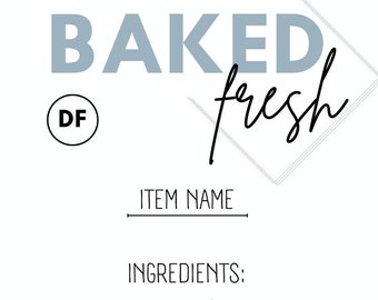 Food Signs with Ingredients