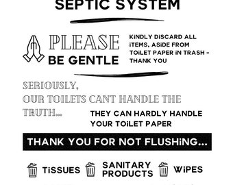 Sensitive Septic Signs 8x10