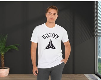 I LOVE MERCEDES - Unisex jersey T-shirt met korte mouwen