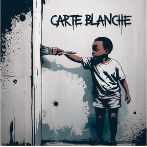 Carte Blanche Street Art-inspirierter Jugend-Maler-T-Shirt - Künstlerische Freiheit & Ausdruckskraft T-Shirt