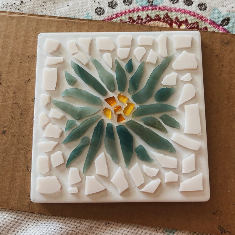 Mosaic DIY Kit craft, Wall Art, Coaster Etsy
