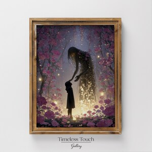 Enchanted Meeting | Mystical Guardian | Digital Wall Art Print