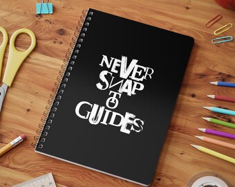 Carnet de notes, carnet de notes, cadeau pour graphiste, journalisation avec reliure à spirales, classeur à couverture souple, agenda de reliure, cadeau créatif, pages lignées