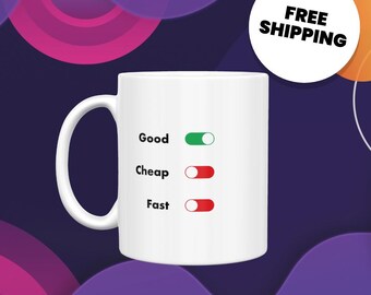 Cadeau tasse à café pour collègue graphiste - Mug amusant, Mug à café, Mug pour lui, Cadeau d'anniversaire pour elle, Cadeau de nouvel emploi, Mug à thé