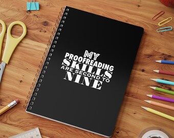 Carnet de notes, carnet de notes, cadeau pour graphiste, journalisation avec reliure à spirales, classeur à couverture souple, agenda de reliure, cadeau créatif, pages lignées