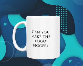 Tasse à café drôle de designer graphique - Logo plus grand, citation latine