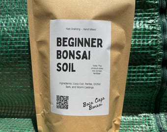 Mezcla de tierra para bonsáis para principiantes / Sustrato de drenaje rápido para árboles bonsái y bonsáis de interior.