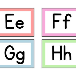 Printable Alphabet Flashcards - Etsy