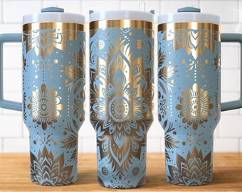 Boho Love Laser Engraved Full Wrap Design for 40oz Tumbler, Digital Download, Seamless Design, SVG For Laser Rotary, Laser Svg For Tumbler