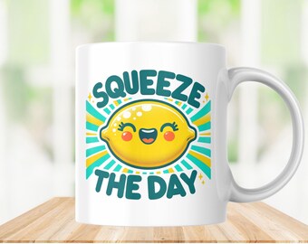 squeeze the day lemon shirt Cute Farmers Market Girl Png Cute Fruit Png Popular Png For Commercial Use Trendy Sticker Design DTF