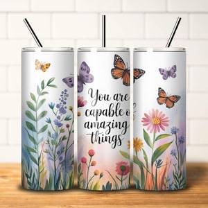Boho Tumbler Wrap 20 Unzen Skinny Sublimation Tumbler Mond Kind Motivations Sublimation Design PNG Nahtlose Tumbler Wrap Digitaler Download
