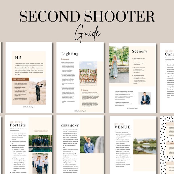 Second Shooting Guide for Wedding Photographers, Photography Education, Photography Guides, Photography Style, Photographer Education