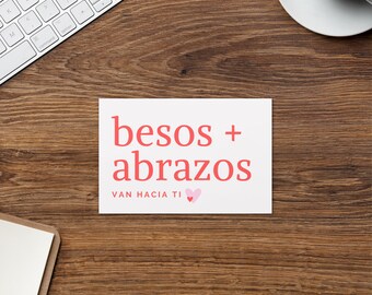 Valentine's Day Card - Besos y Abrazos