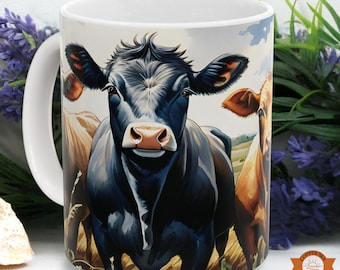 Tasse Les vaches rentrent à la maison Tasse à café pour les amoureux de la campagne, des animaux, Cadeau de la vie à la ferme, Décoration rustique pour la ferme, Verres en céramique