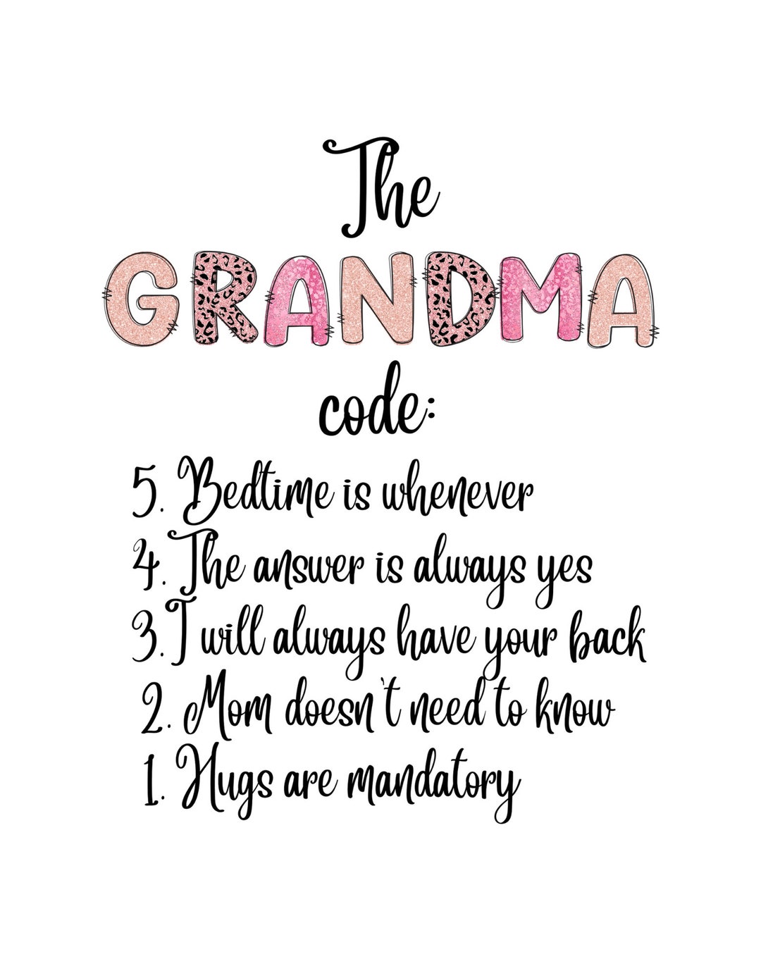 Ai Grandma Python Code Tutorial The Grandma Code Png - Etsy