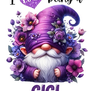 Gnome I love being a Gigi png