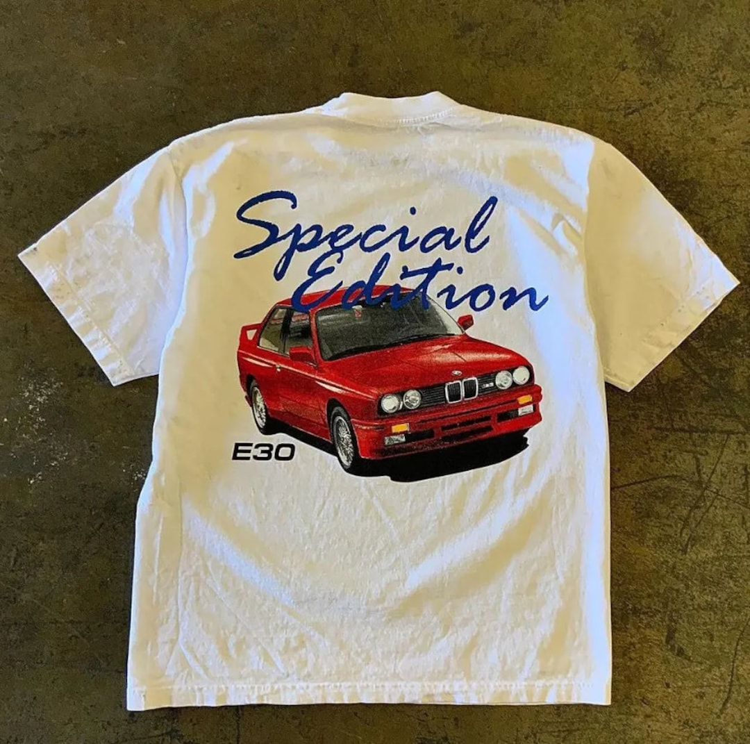BMW E30 M3 Special Edition 1980s Red Car T-shirt - Etsy