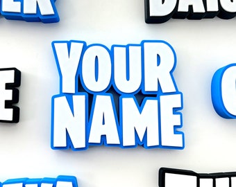 Personalised Gamer Name Plate - Battle Royale Style Custom Name Sign - Personalised Custom 3D Gamertag - Video Game Gifts - Gamer Inspired