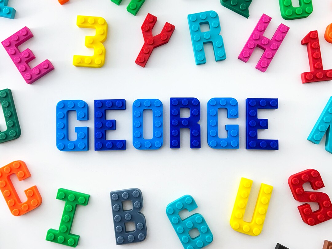 Small Brick Compatible Letters - Custom 3D Cake Letters - Personalised ...