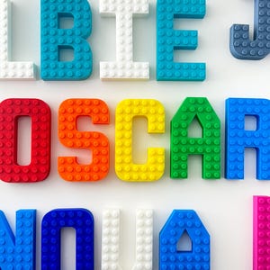 Personalised Brick Compatible Letters - Building Blocks Style Custom 3D ...