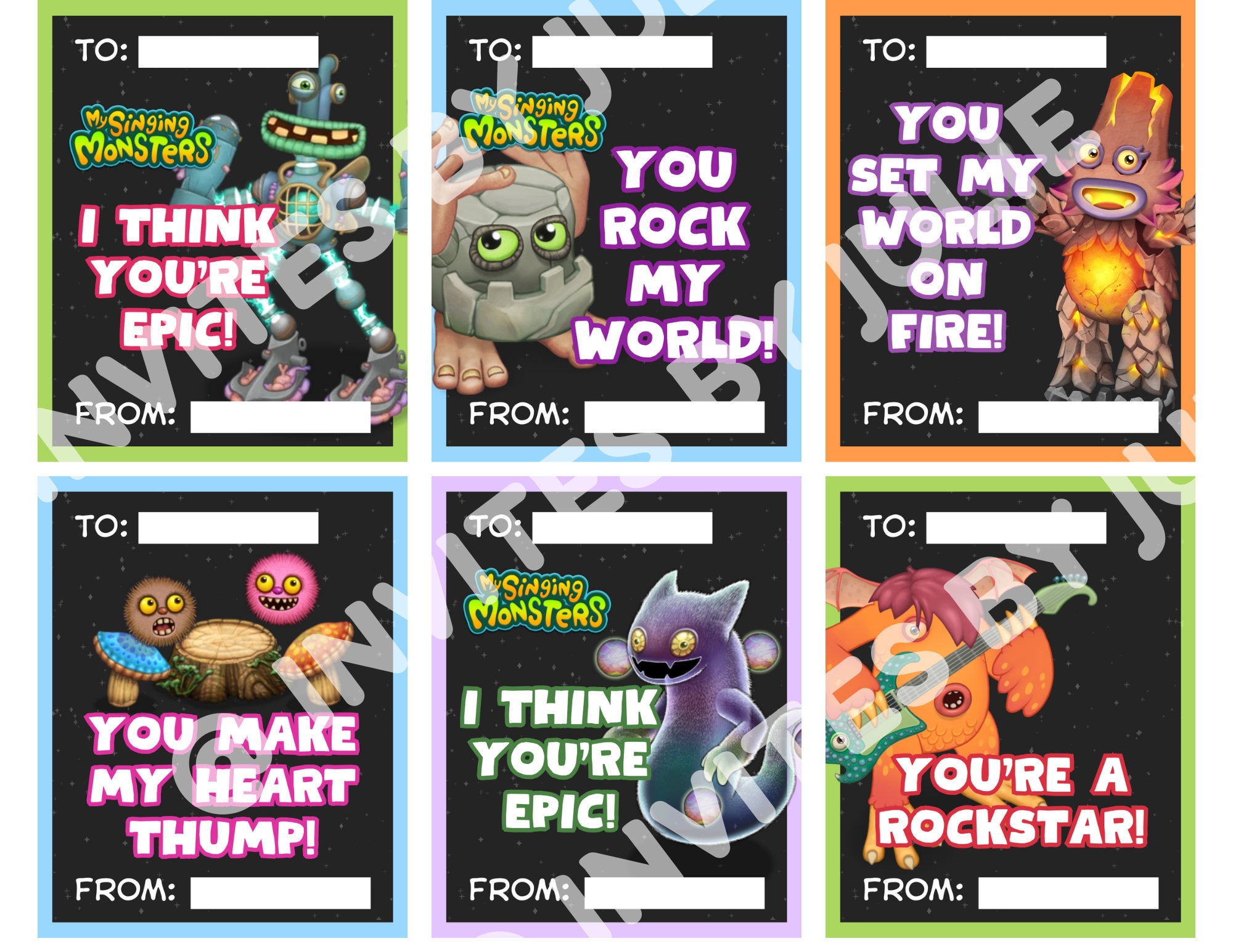 My Singing Monsters Valentine's Day Cards: Printable Template (digital Download) - Etsy My Singing Monsters Valentine's Day Cards: Printable Template (digital Download) - Etsy