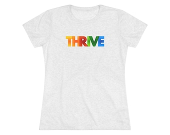 Camiseta Thrive: Tecido macio, estilo vintage
