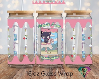 Pale Rider 16 oz Digital Wrap Kawaii Cat Dark Humor