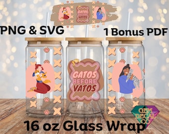 Gatos Before Vatos Digital Wrap File Cat Mom