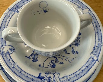 Classic Spode Disney 2003 Discontinued Winnie the Pooh 3 Piece