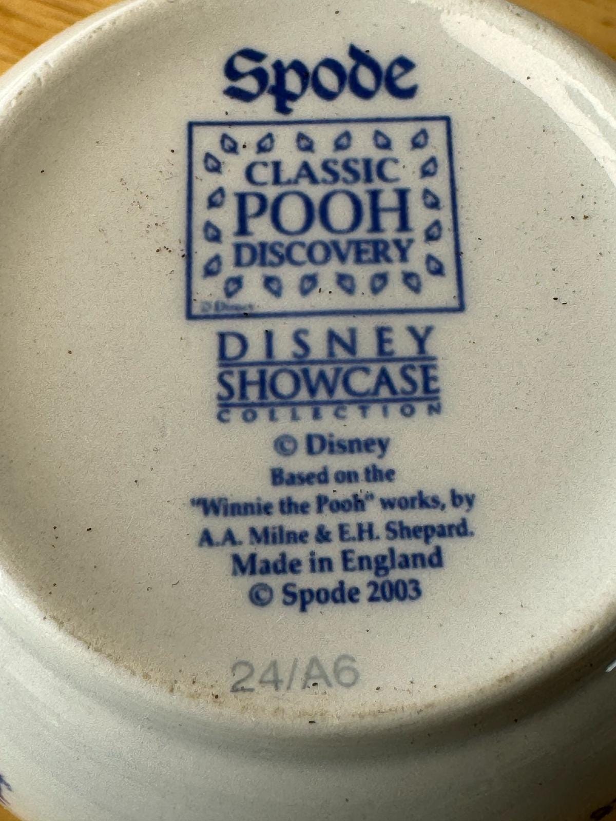 Classic Spode Disney 2003 Discontinued Winnie the Pooh 3 Piece