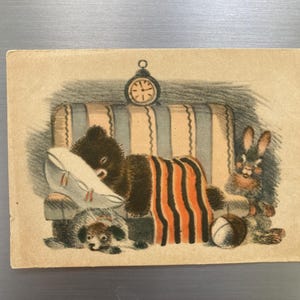Carte postale, vintage, Artiste Kuznetsov, 1954.