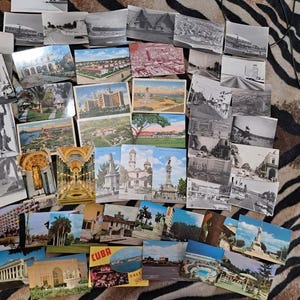 Carte postale ancienne. Vintage rare 53 cartes postales et photos Cuba.  Photo vintage de Cuba