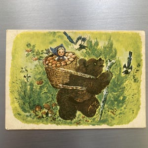 Carte postale, vintage, Artiste Charushyn, 1958