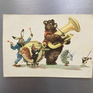 Carte postale, vintage, Artiste Wender, 1957.