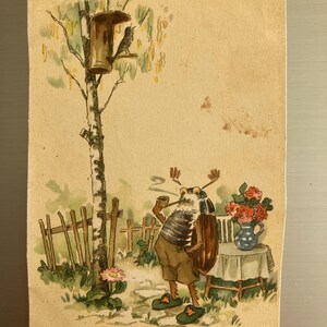 Carte postale, vintage.