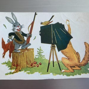 Carte postale, vintage, Artiste Dementiev, 1957.
