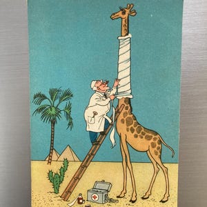 Carte postale, vintage, Artiste Valk, 1956.