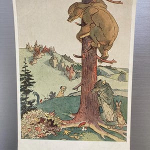 Carte postale, vintage, Artiste Tykhanovych, 1955.