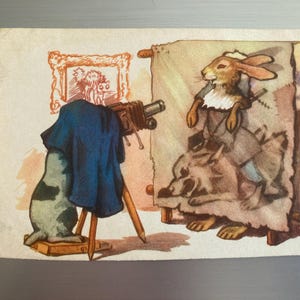 Carte postale, vintage, Artiste Zubkovsky, 1956.