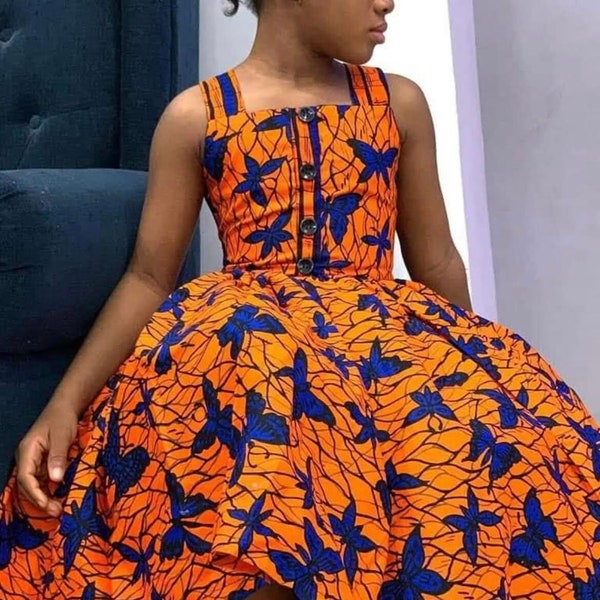 African girls dress,African children dress,Children’s dress, Children clothes/African clothing for kids/African babies clothes, Ankara kids