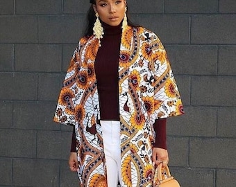 African Print Kimono Dress,African ankara kimono dress, african clothing dress,african print dress women Kimono Dress ankara, Ankara Kimono
