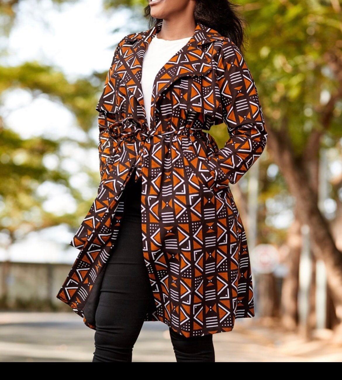 Veste en pagne entregable shop