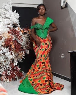 African Ghana Mermaid Dress/african Print/african Mermaid African Ghana Mermaid Dress/african Print/african Mermaid