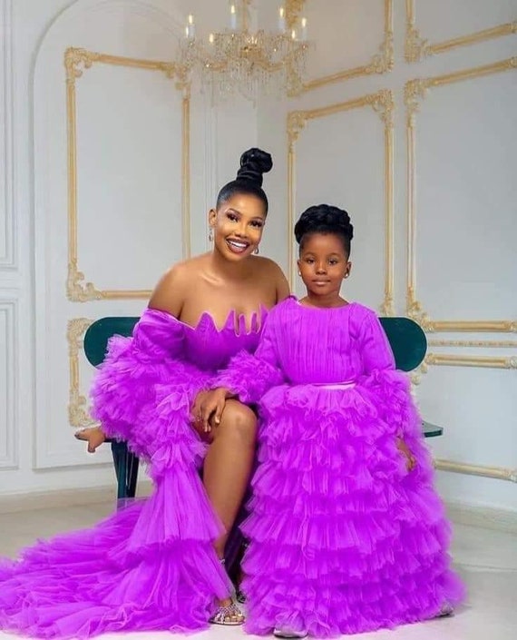 Girl Mother And Daughter African Dresses African Mommy And Me