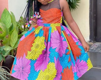 Robe africaine pour filles, robe africaine pour enfants, robe pour enfants, vêtements pour enfants/vêtements africains pour enfants/vêtements africains pour bébés, enfants africains