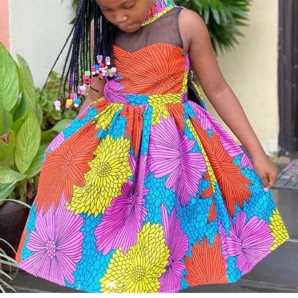 Robe africaine pour filles, robe africaine pour enfants, robe pour enfants, vêtements pour enfants/vêtements africains pour enfants/vêtements africains pour bébés, enfants africains