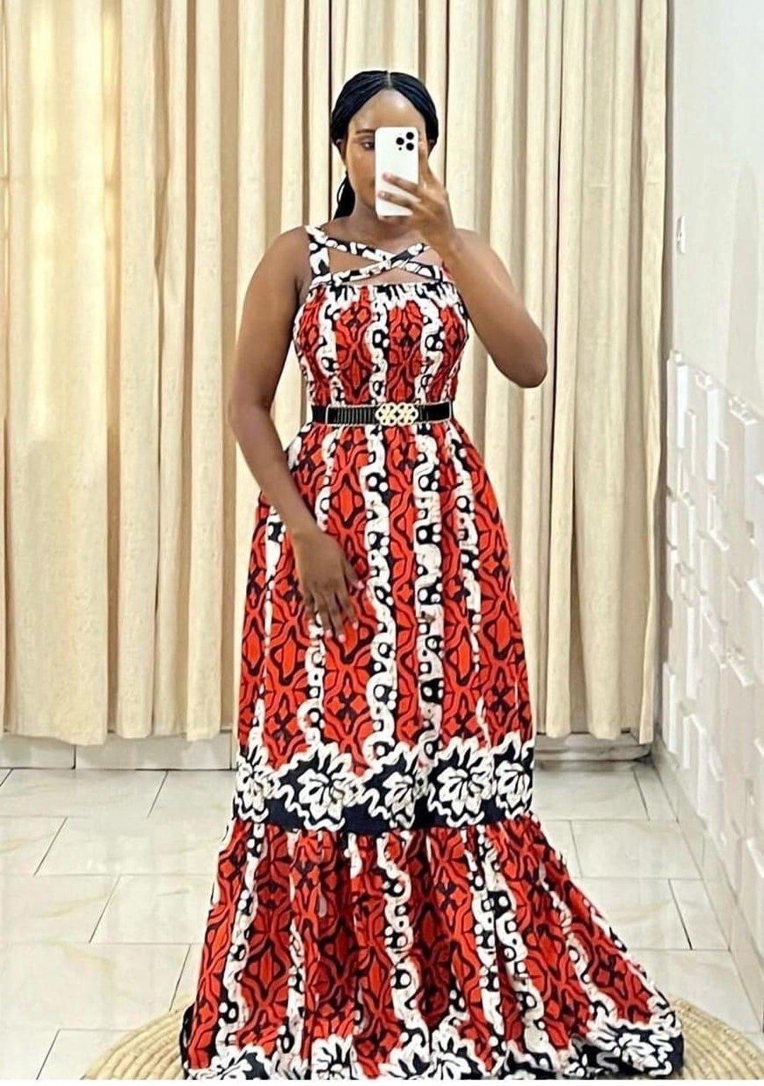 Korra African Print Dress
