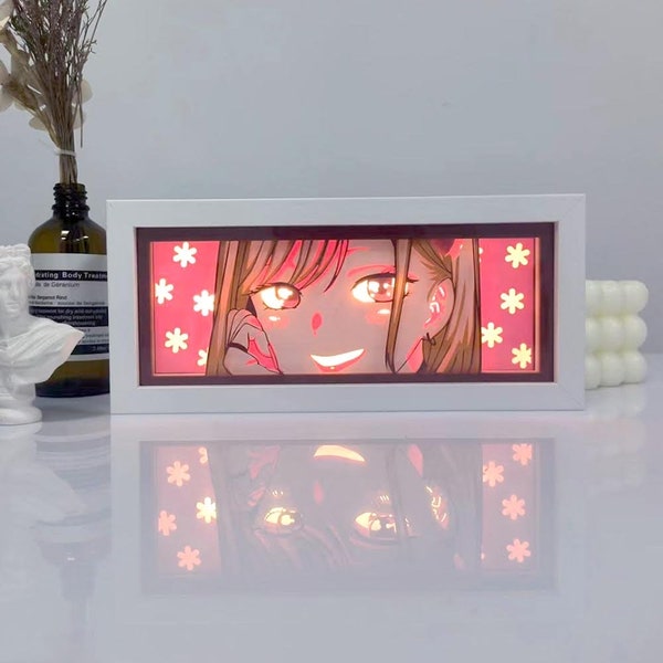 Anime-lichtbak | Anime geïnspireerd nachtlampje | anime-geïnspireerde LED-lichtbak | anime-cadeaus